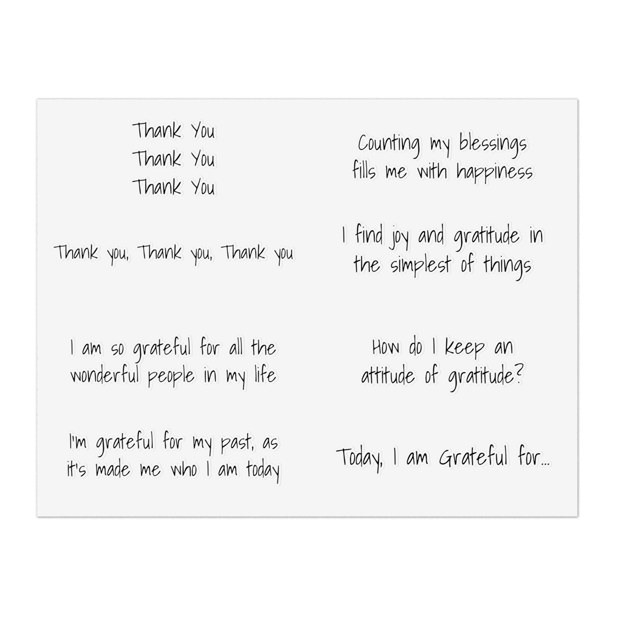 Grow Gratitude #1 - Affirmation Stickers